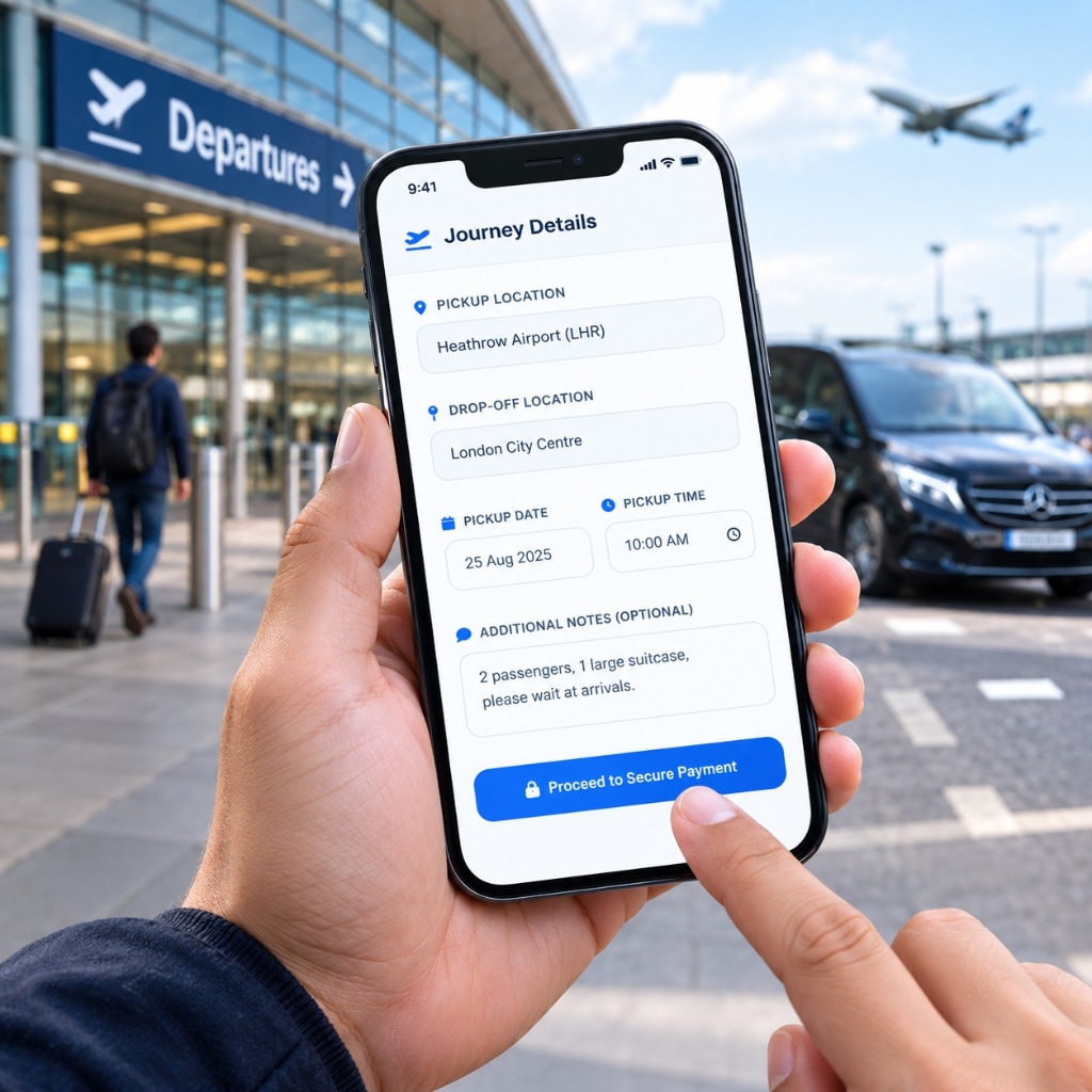 Airport Rides UK Mobile Journey Booking
